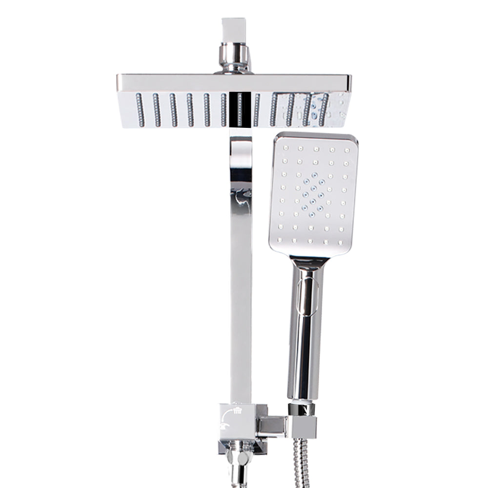 Cefito Premium 8-Inch Chrome Rain Shower Head Set with Handheld Option