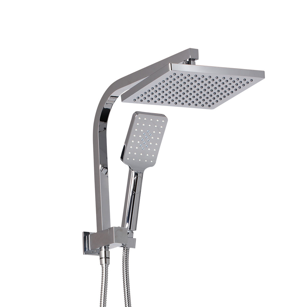 Cefito Premium 8-Inch Chrome Rain Shower Head Set with Handheld Option