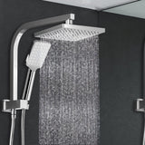 Cefito Premium 8-Inch Chrome Rain Shower Head Set with Handheld Option