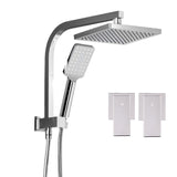 Cefito Luxurious 8'' Chrome Rainfall Shower System with Handheld Sprayer and High-Pressure Mixer - Close-Up Angle