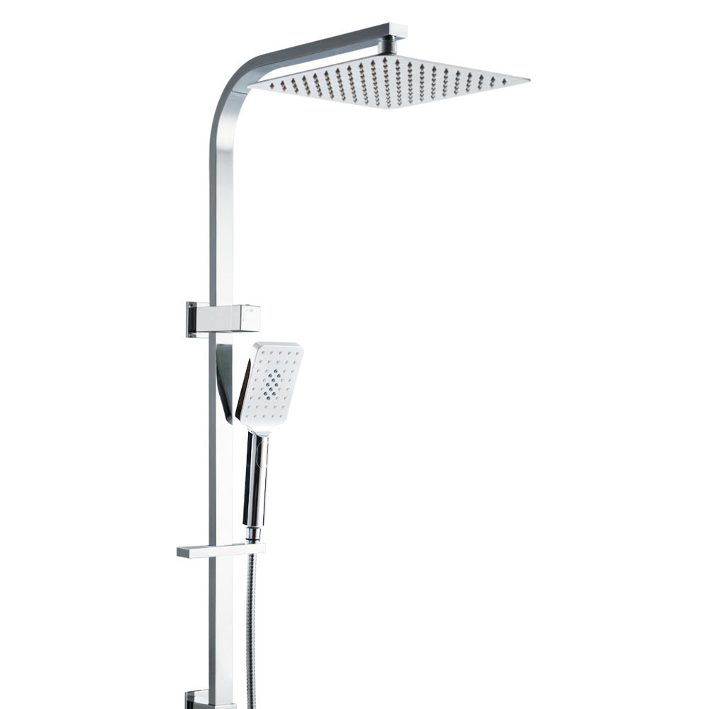 Cefito 10 High Pressure Dual Shower Head Set with Handheld and Overhead in Chrome Finish
