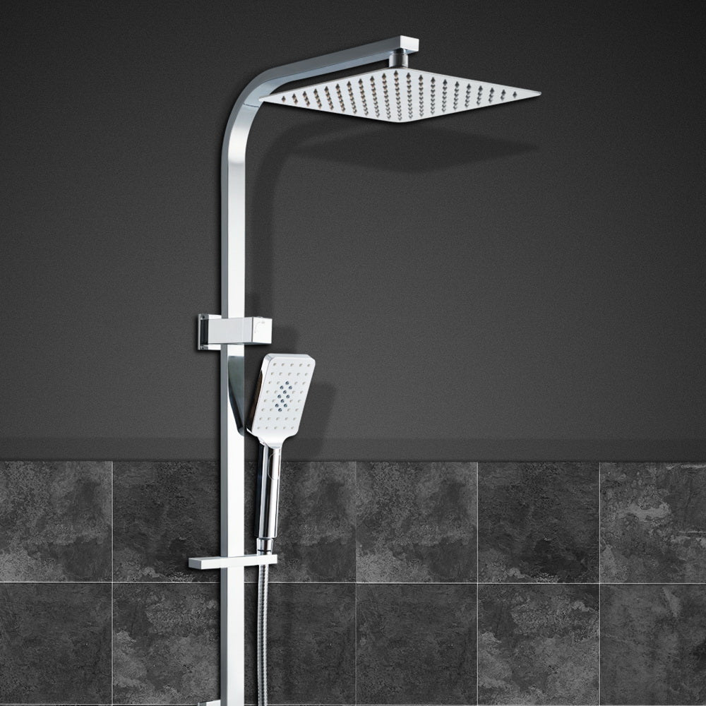Cefito 10 High Pressure Dual Shower Head Set with Handheld and Overhead in Chrome Finish