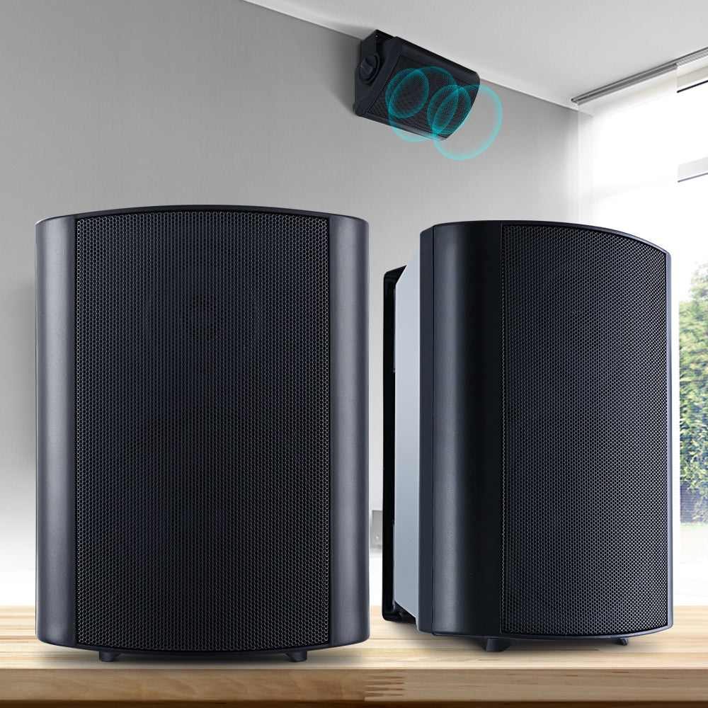 Indoor Outdoor 2-Way Wall Speakers for Home Audio & TV - 150W Stereo Sound System