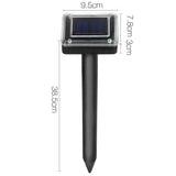 Set of 6 Solar-Operated Ultrasonic Snake Deterrents for Garden and Yard Safety - Front View