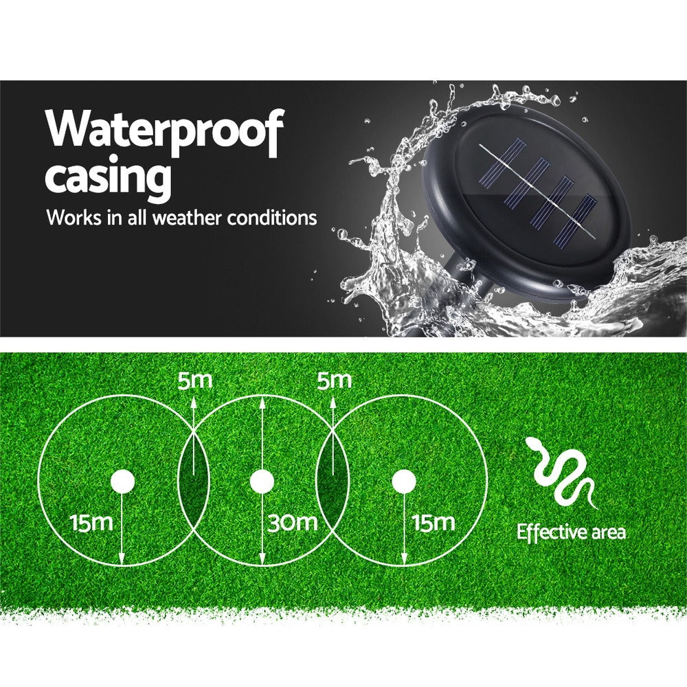 20-Pack Eco-Friendly Solar Snake Deterrents for Safe Outdoor Spaces