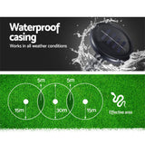 20-Pack Eco-Friendly Solar Snake Deterrents for Safe Outdoor Spaces - Rear View
