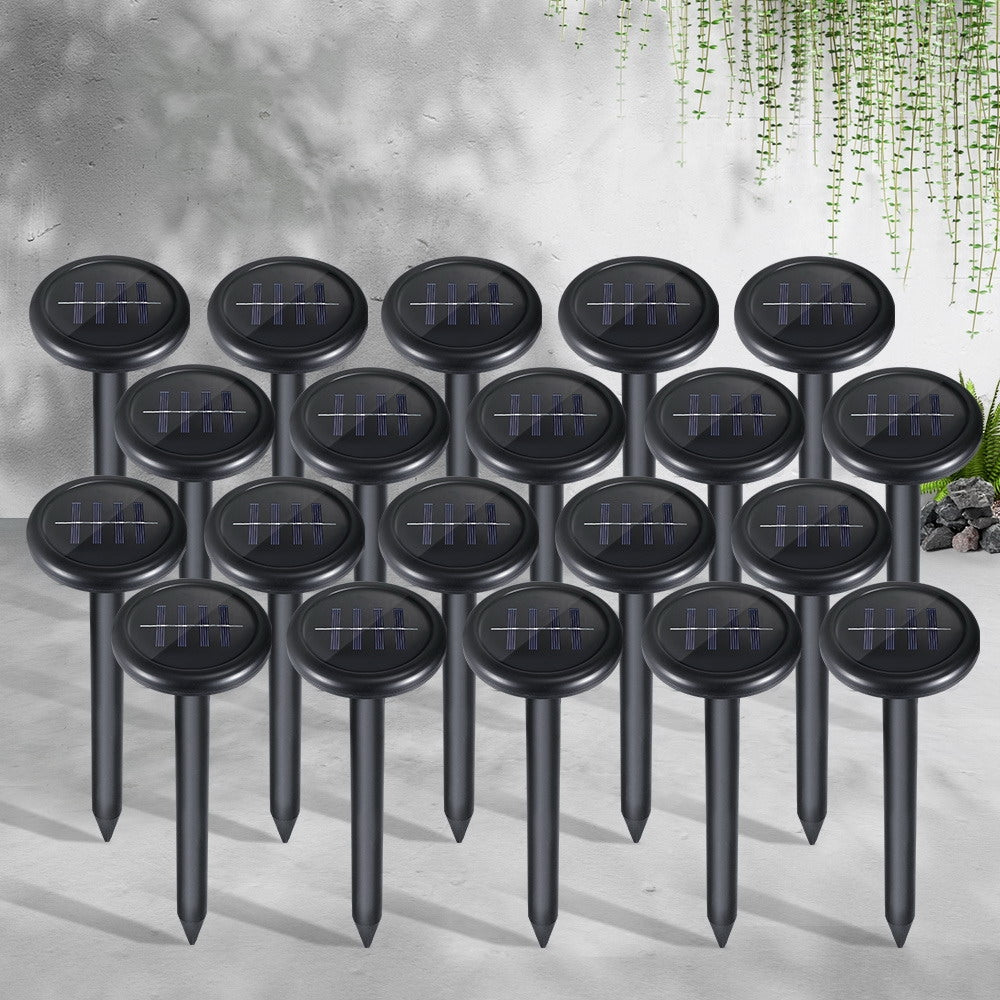 20-Pack Eco-Friendly Solar Snake Deterrents for Safe Outdoor Spaces