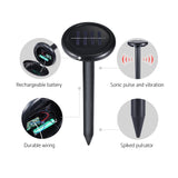 Gardeon Solar-Powered Snake Repeller Set - 6 Pack for Ultimate Pest Protection - Close-Up Angle