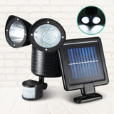 22 Bright Solar Motion-Activated Floodlight with 22 LEDs - Close-Up Angle