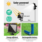 100 LED Solar-Powered Motion Sensor Security Light for Enhanced Outdoor Illumination - Top-Down View