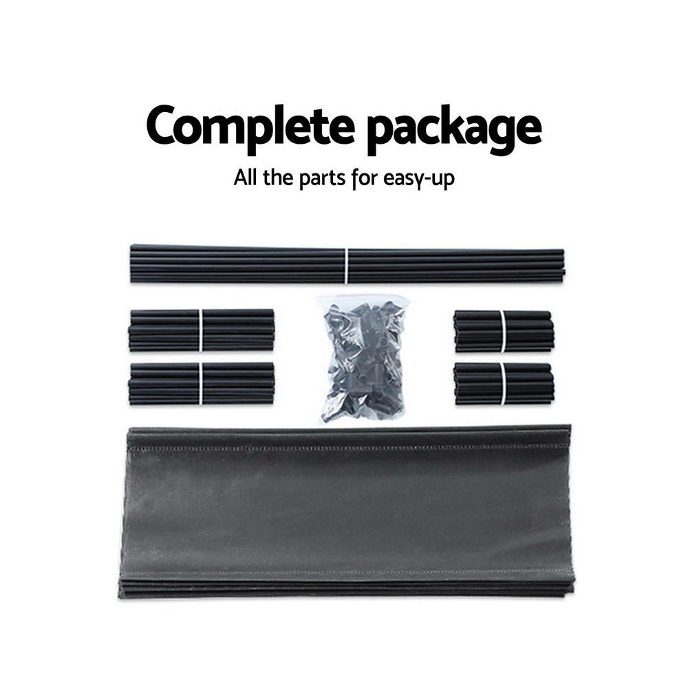 10-Tier Stackable Portable Shoe Organizer - Holds Up to 50 Pairs, Metal Frame with Non-Slip Design, Black
