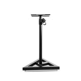 Dual 120CM Adjustable Surround Sound Speaker Stands - Black - Side View