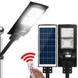 120W Integrated LED Solar Flood Light with Motion Sensor & Remote Control for Outdoor Use