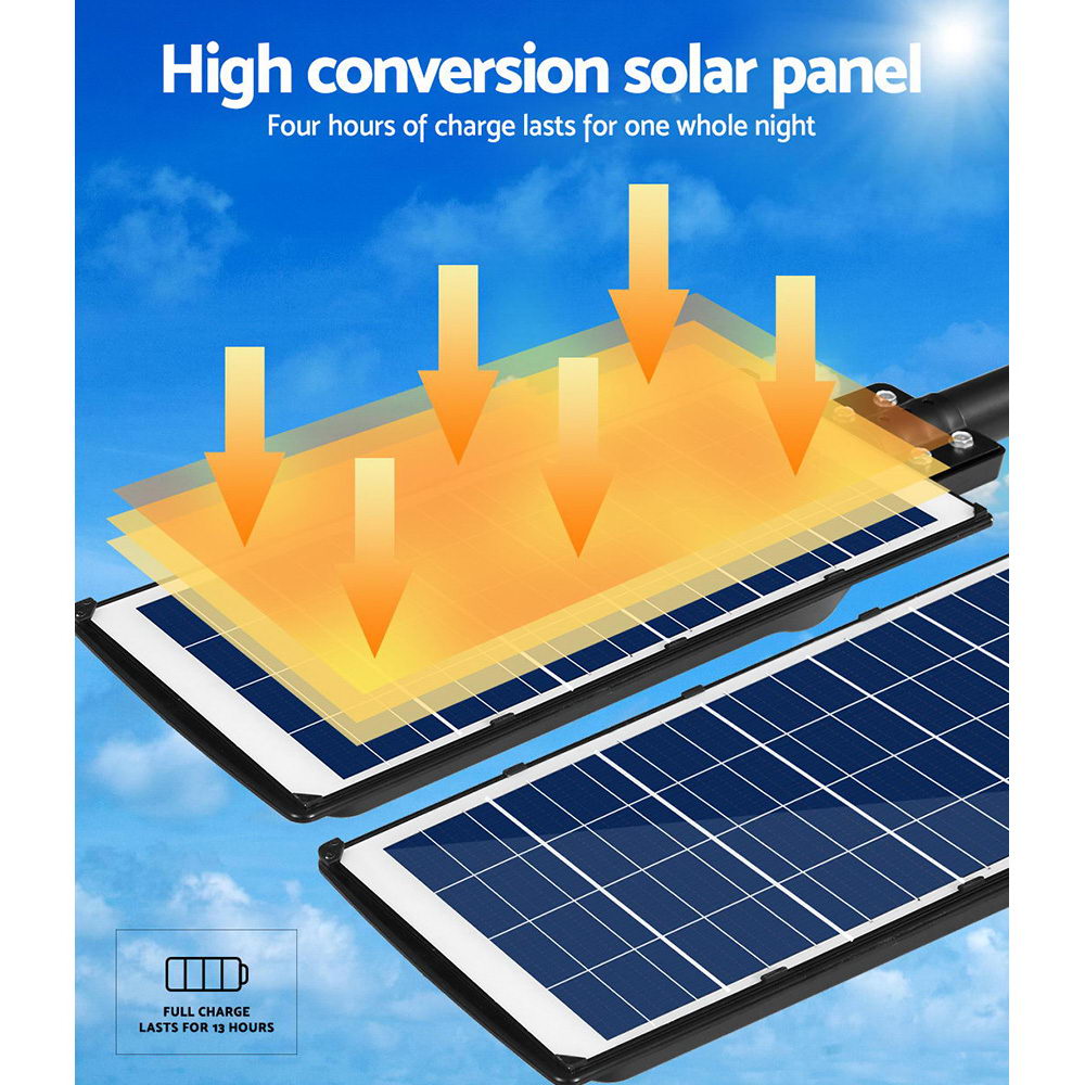 120W Integrated LED Solar Flood Light with Motion Sensor & Remote Control for Outdoor Use