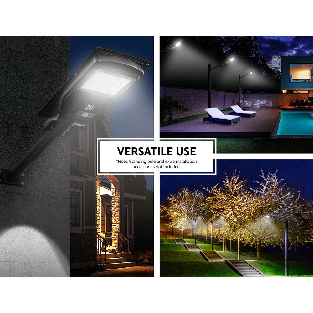 Set of 2 High-Power 90W LED Solar Motion Sensor Flood Lights for Outdoor Use