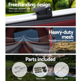 Weisshorn Red King Single Free Standing Camping Swag Tent with 7CM High Density Mattress - 45-Degree Angle