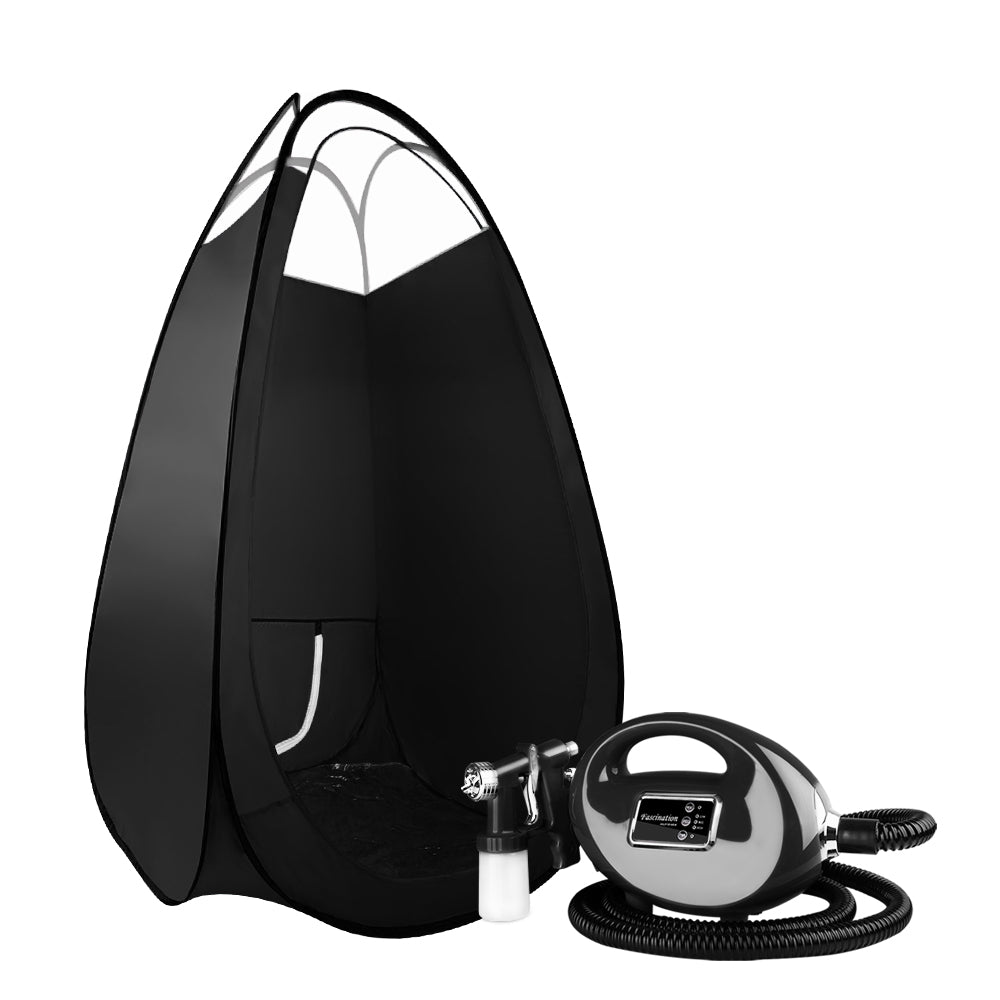 Premium HVLP Spray Tan Machine Kit with Tent and Gun - 700W Sunless Tanning System