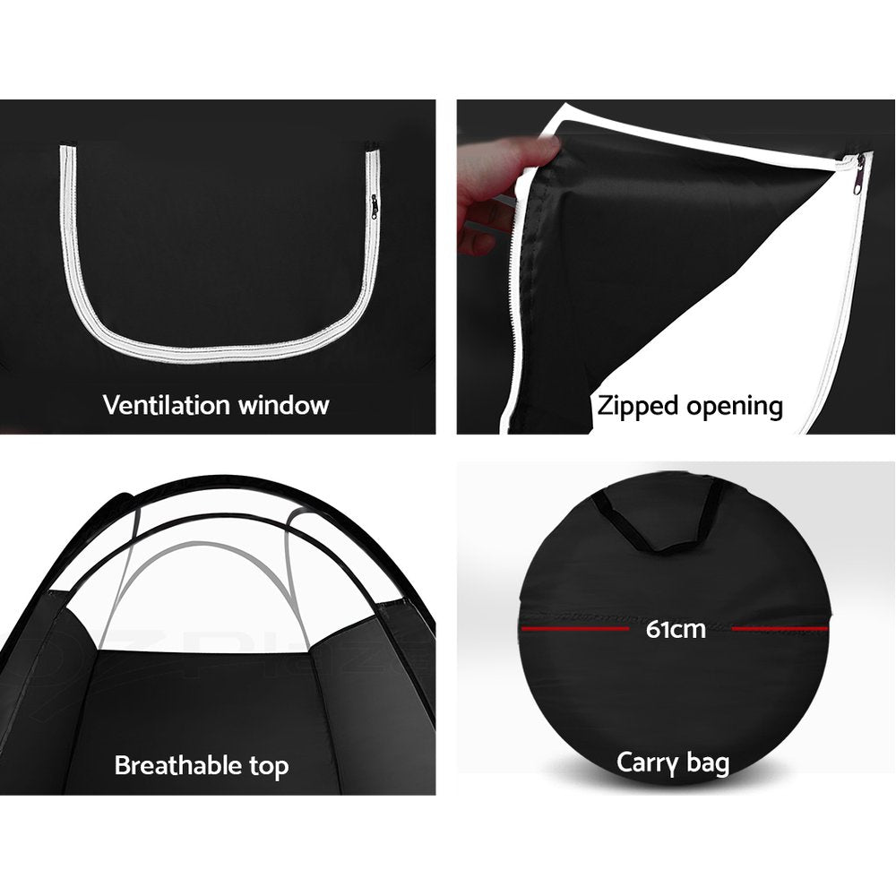 Premium HVLP Spray Tan Machine Kit with Tent and Gun - 700W Sunless Tanning System