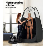 Professional HVLP Spray Tan System with Pop-Up Tent and Heating Function - Rear View