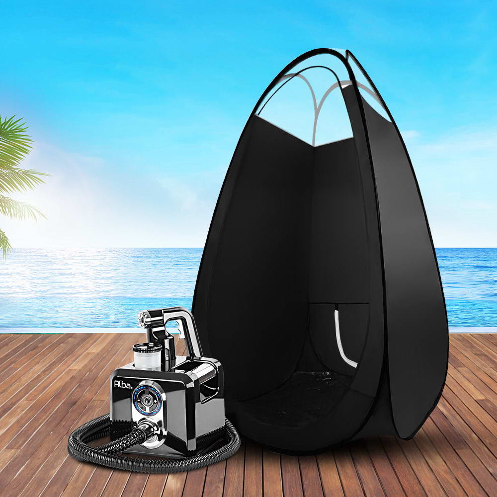 Professional HVLP Spray Tan System with Pop-Up Tent and Heating Function