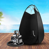 Professional HVLP Spray Tan System with Pop-Up Tent and Heating Function - Close-Up Angle