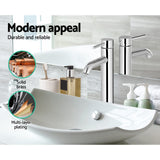Cefito Stylish Chrome Mixer Tap for Modern Bathrooms - 45-Degree Angle