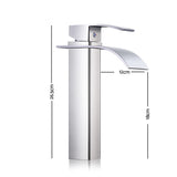 Sleek Chrome Bathroom Basin Mixer Tap by Cefito - Side View