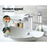 Sleek Chrome Bathroom Basin Mixer Tap by Cefito - 45-Degree Angle