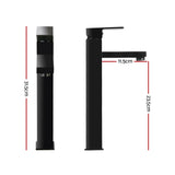 Cefito Modern Black Mixer Tap – Elegant and Sturdy Bathroom Solution - Front View