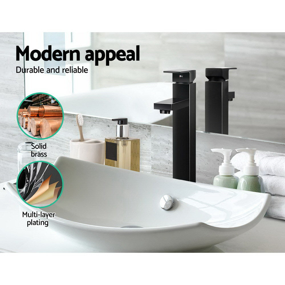 Cefito Modern Black Mixer Tap – Elegant and Sturdy Bathroom Solution