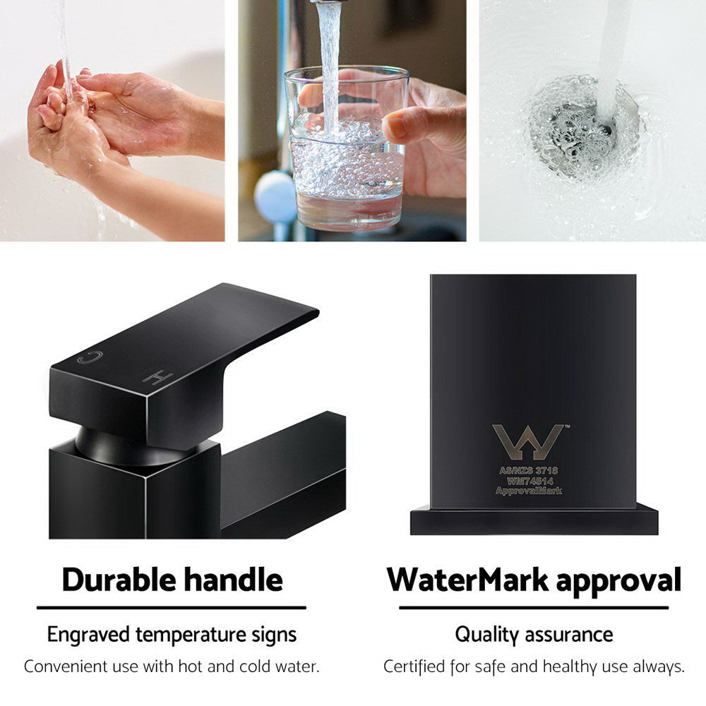 Cefito Modern Black Mixer Tap – Elegant and Sturdy Bathroom Solution