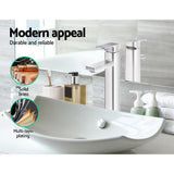 Cefito Modern Chrome Basin Mixer Faucet - Top-Down View