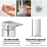 Cefito Modern Chrome Basin Mixer Faucet - Rear View