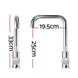 Cefito 360° Swivel Kitchen Mixer Faucet - Stylish Silver Finish with WELS Certification - Side View