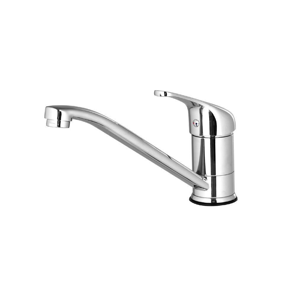Cefito Stylish Silver Gooseneck Kitchen Faucet