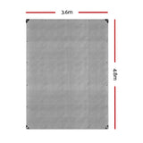 Instahut Tarp Tarpaulin 3.6x4.8m Canvas Camping Heavy Duty Sun Cover