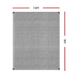 Heavy-Duty 7.3x9m Waterproof Poly Tarpaulin Tarp for Camping and Outdoor Use - Side View