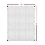Instahut Heavy-Duty Waterproof Poly Tarp - 4x5m UV-Resistant Cover with Reinforced Edges - Front View