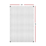 Instahut Tarp Tarpaulin 4x6m Canvas Heavy Duty Camping Cover Clear