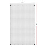 Instahut Tarp Tarpaulin 4x7m Canvas Heavy Duty Camping Cover Clear