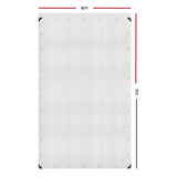 Instahut Heavy Duty 4x7m Waterproof Poly Tarp with UV Protection and Reinforced Eyelets - Front View
