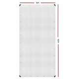 Instahut Tarp Tarpaulin 5x10m Canvas Heavy Duty Camping Cover Clear