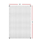 Instahut Tarp Tarpaulin 6x9m Canvas Heavy Duty Camping Cover Clear