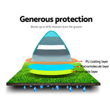 Weisshorn Instant Pop-Up 3-Person Beach Tent - UV & Water-Resistant Camping Shelter - Close-Up Angle