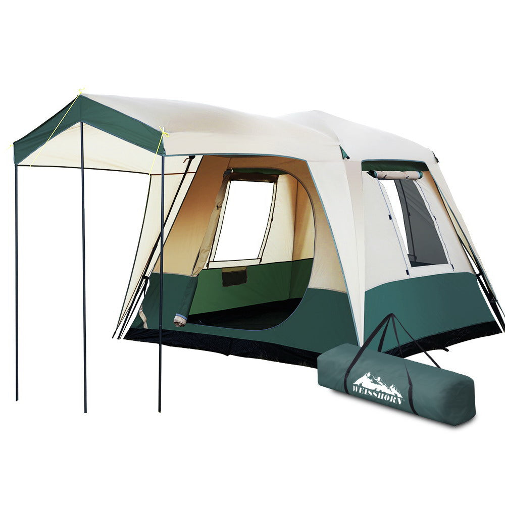 Weisshorn Easy Setup 4-Person Family Camping Dome Tent with Instant Pop-Up Design