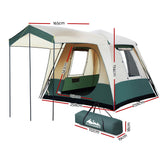 Weisshorn Easy Setup 4-Person Family Camping Dome Tent with Instant Pop-Up Design - Side View