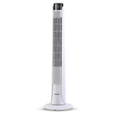 Devanti Slimline Oscillating Tower Fan - White - Side View