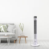 Devanti Slimline Oscillating Tower Fan - White