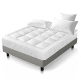 Giselle Premium 1000GSM Microfibre King Mattress Topper with Plush Pillowtop Design