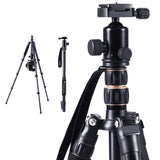 2-in-1 Versatile Camera Tripod and Monopod with Ball Head for DSLR - Front View